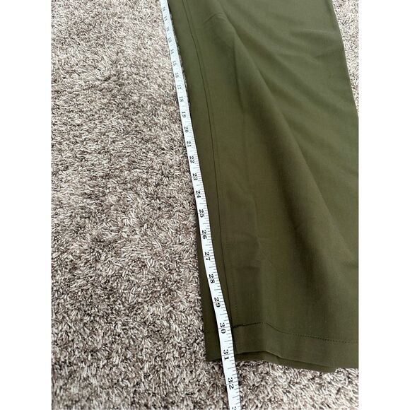 Jaanuu Women’s Plus Size 3X 4-Pocket Relaxed Essential Pants Scrubs Khaki Green - Picture 13 of 13